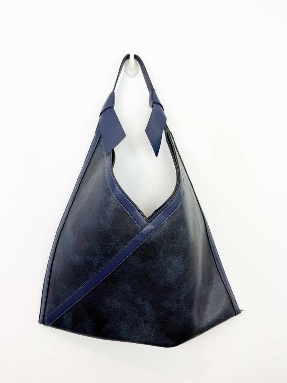 Mali + Lili x Anthropologie Angular Tote Navy Blue - Picture 7 of 8